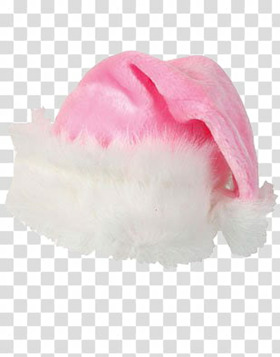 christmas hat transparent pink