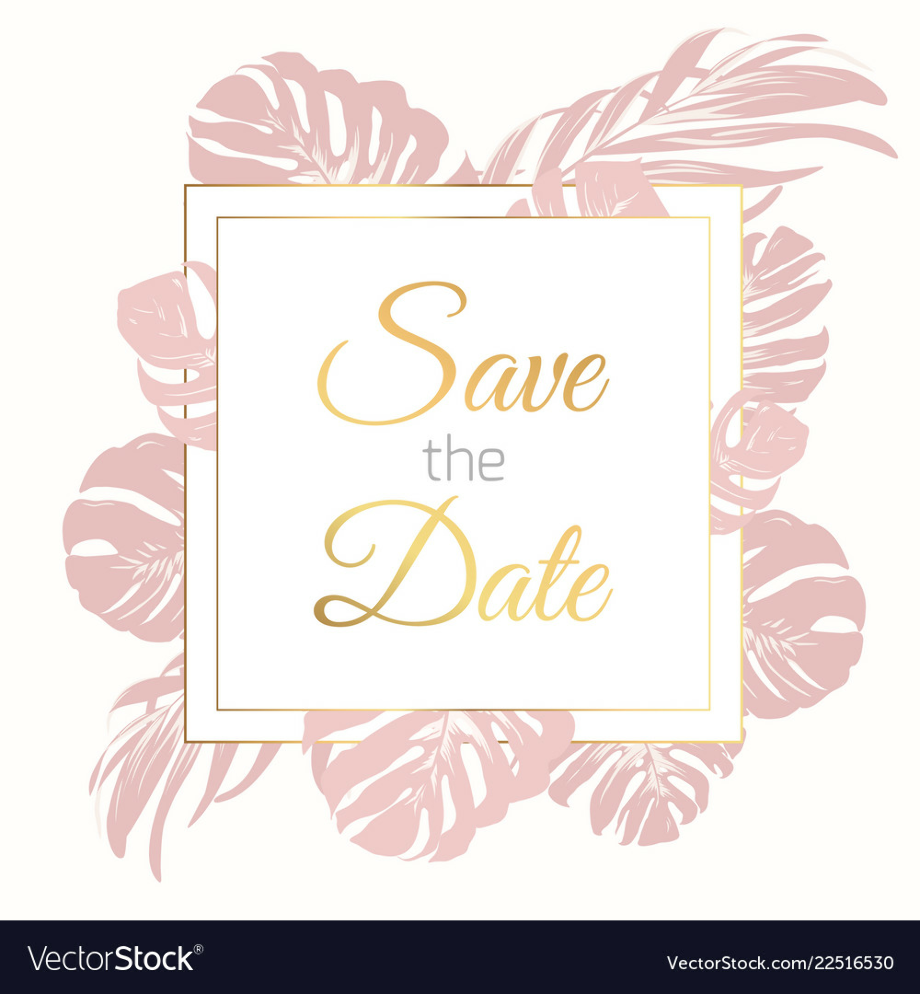 Download High Quality Save The Date Clipart Gold Transparent PNG Images