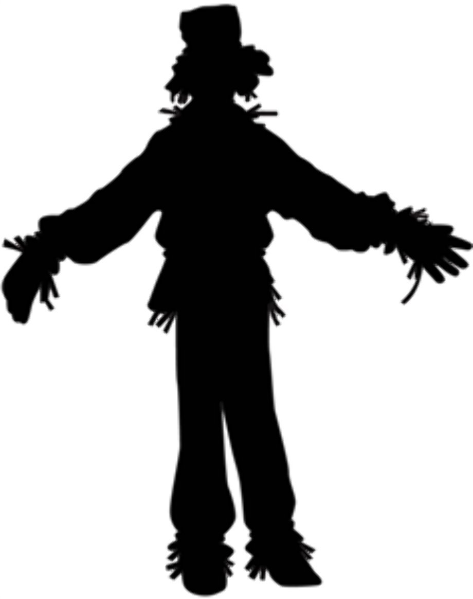 scarecrow clipart silhouette