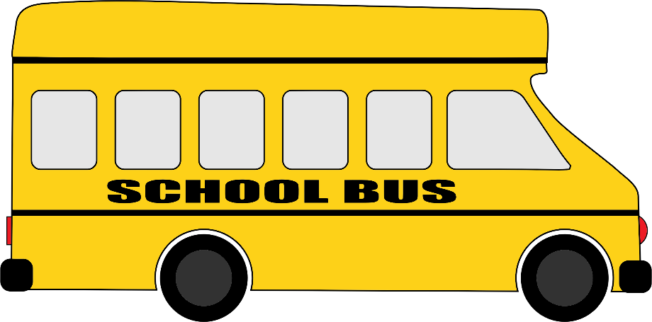 bus clipart yellow