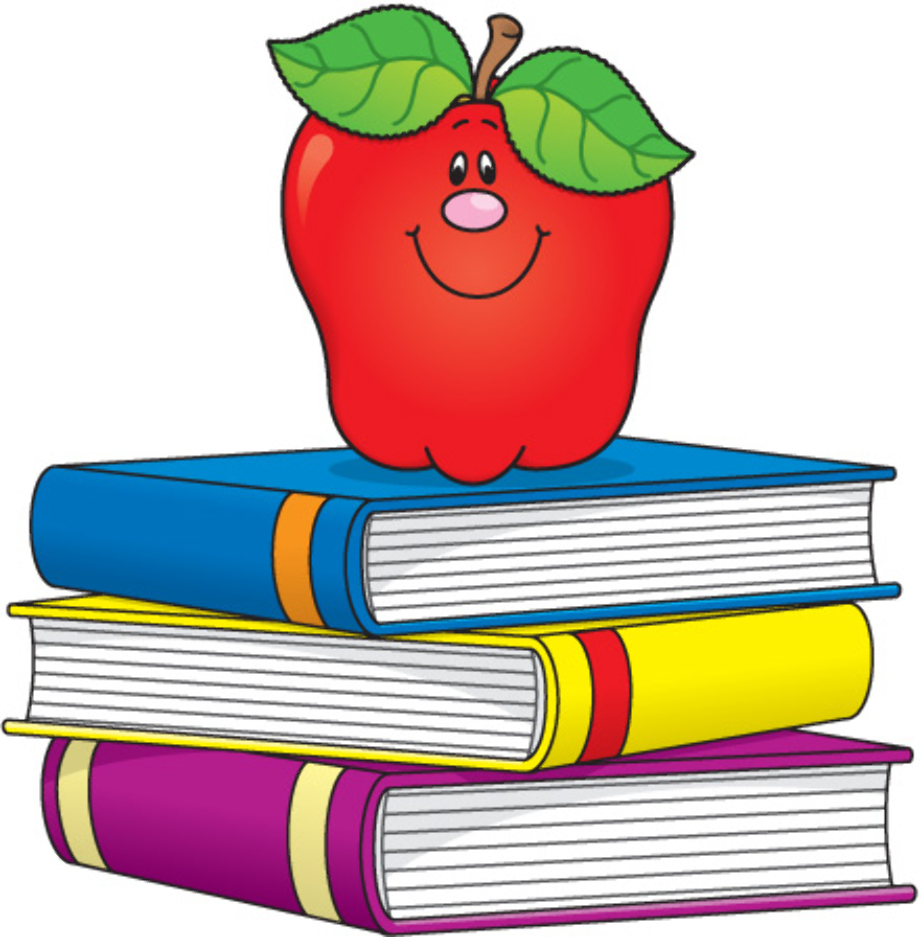 clipart books apple