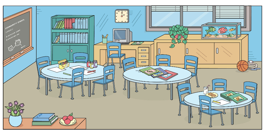classroom clipart kindergarten