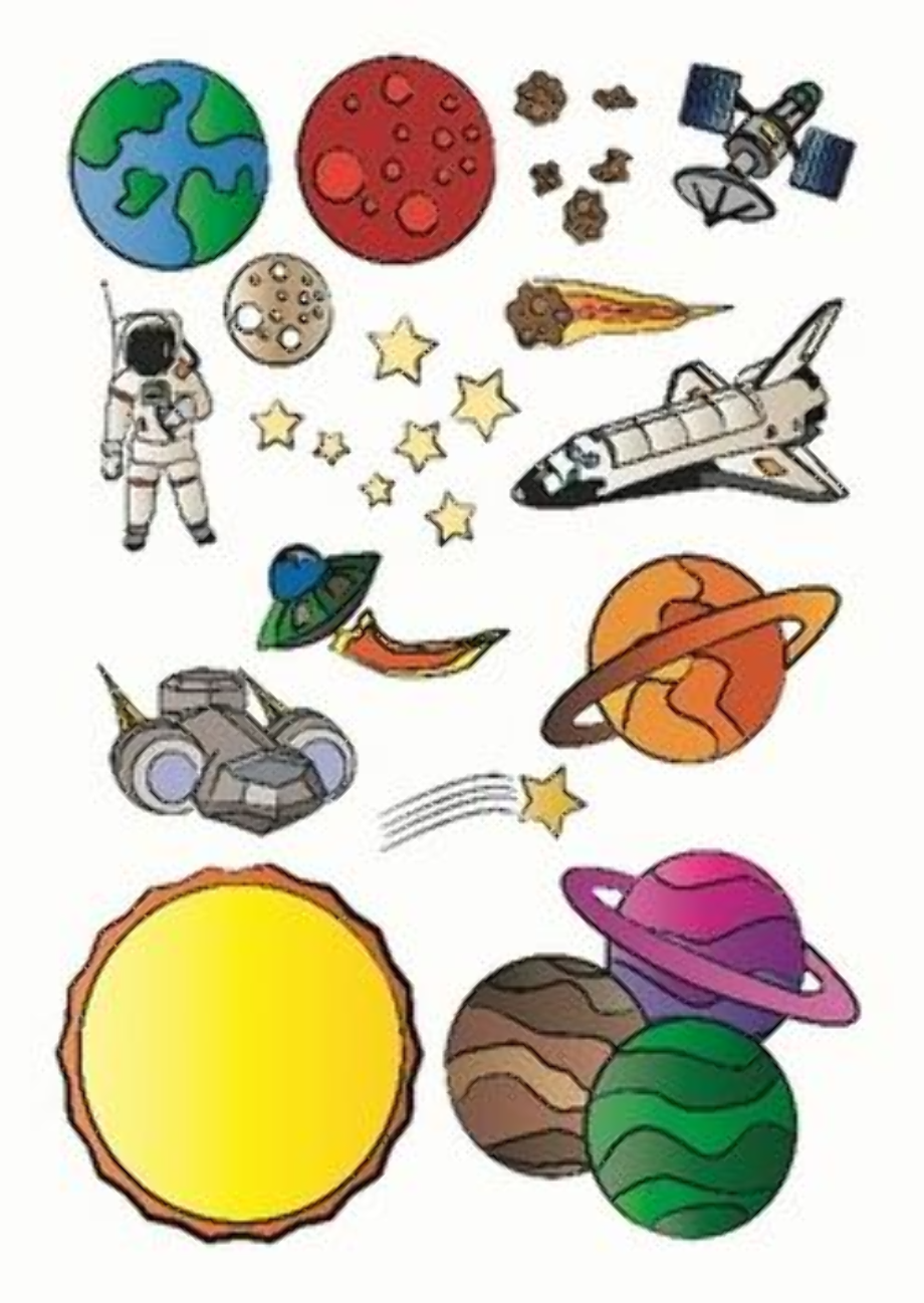 space clipart themed