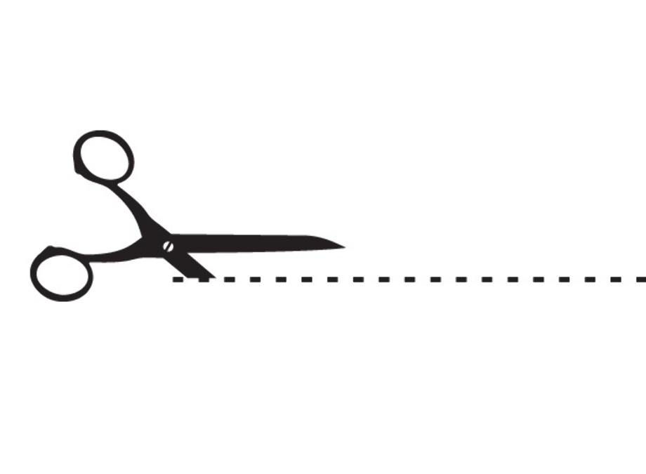 scissors clipart dotted line