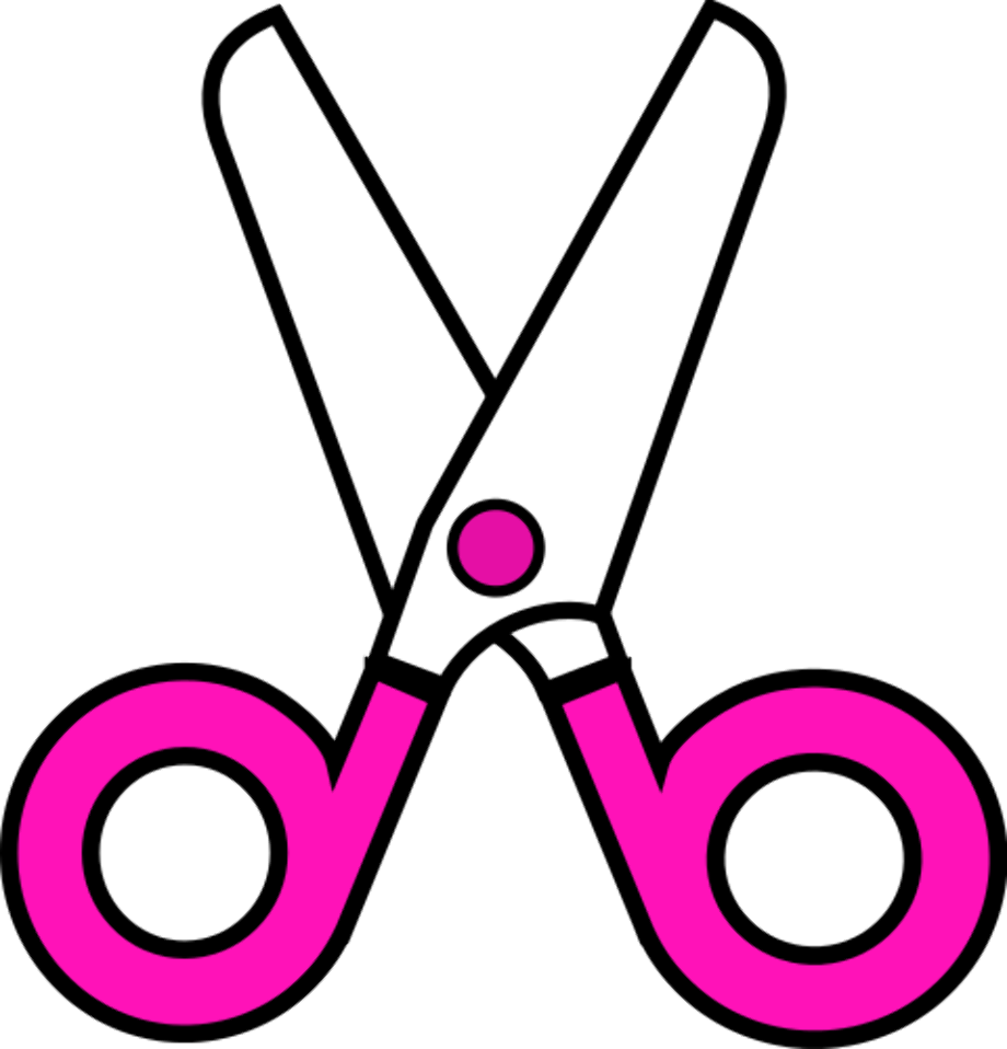 scissors clipart pink