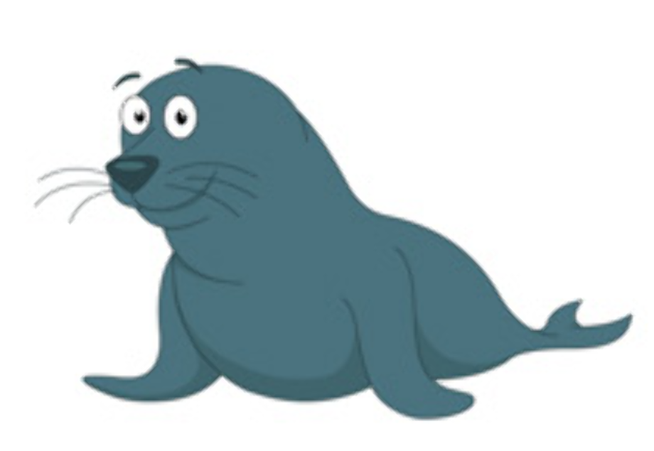 seal clipart gray