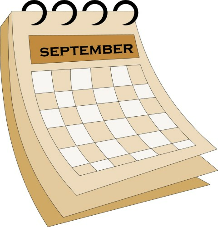 september clipart calendar
