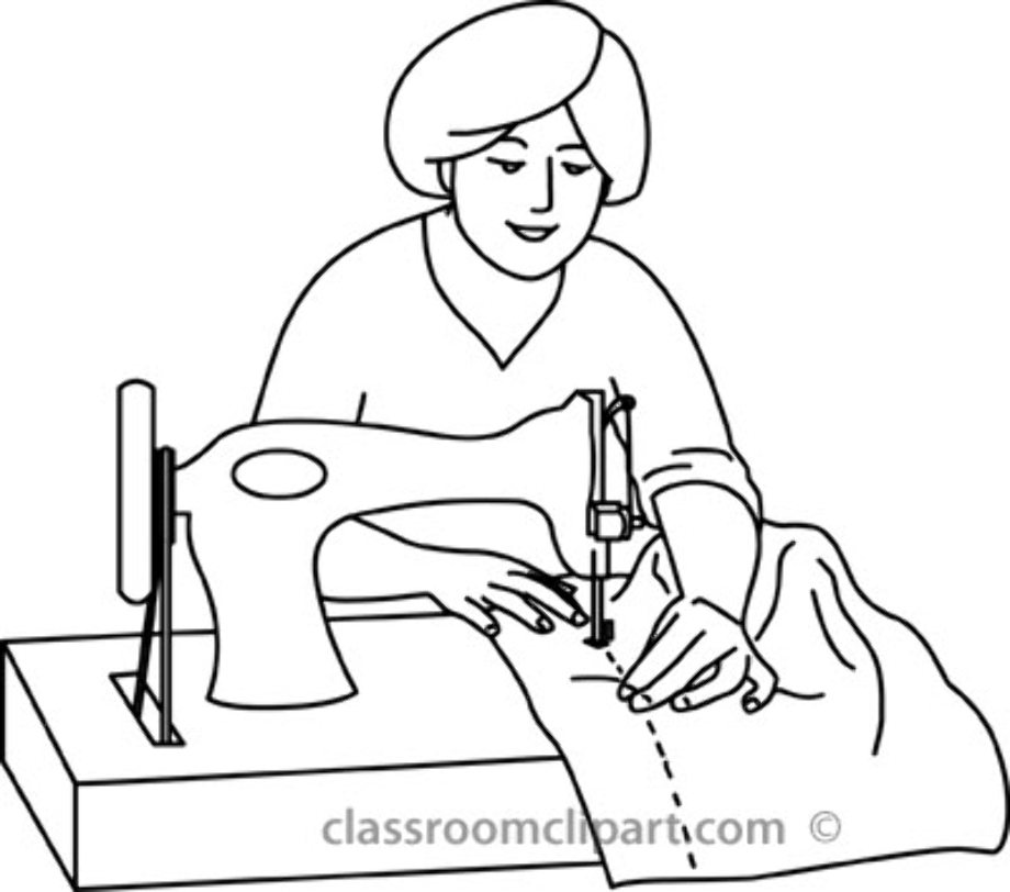 sewing clipart white