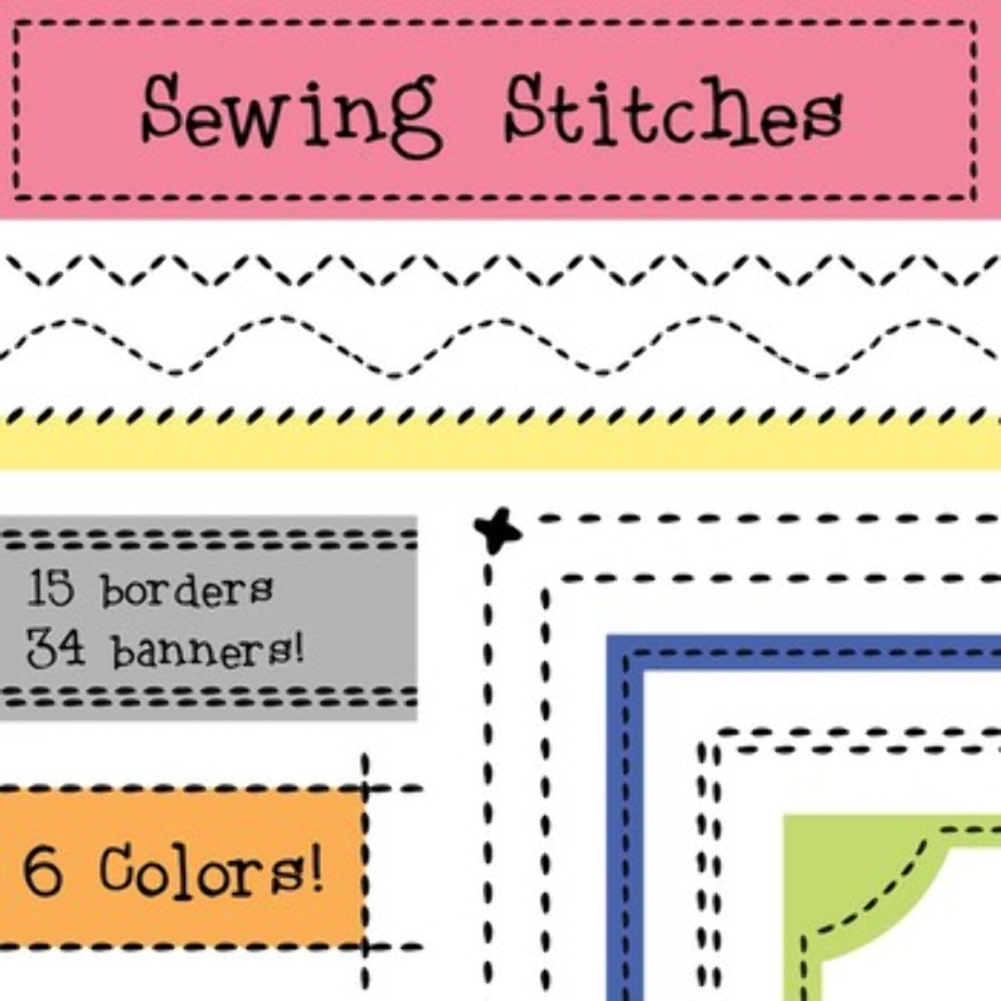 Sewing Machine Borders Clip Art