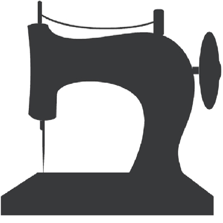 sewing clipart silhouette