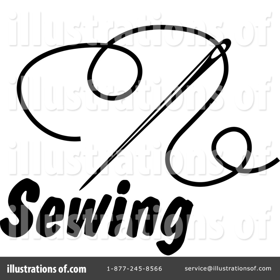 sewing clipart vector