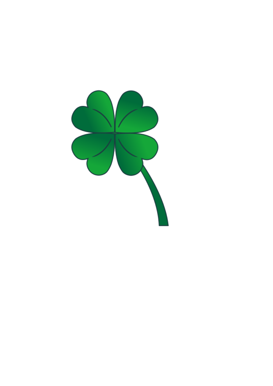 four leaf clover clipart two