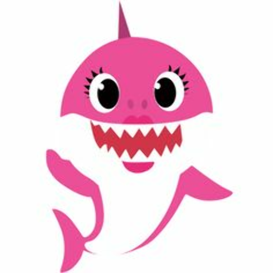 shark clipart pink