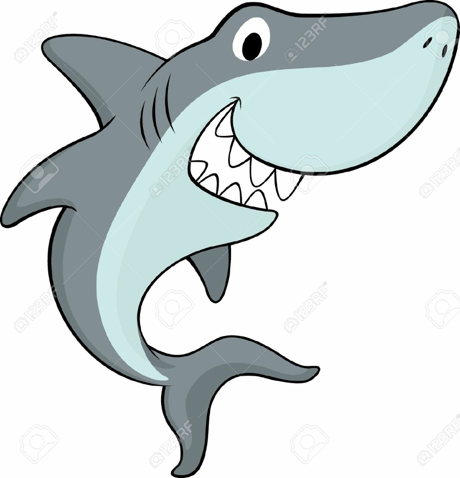 Shark clipart happy.