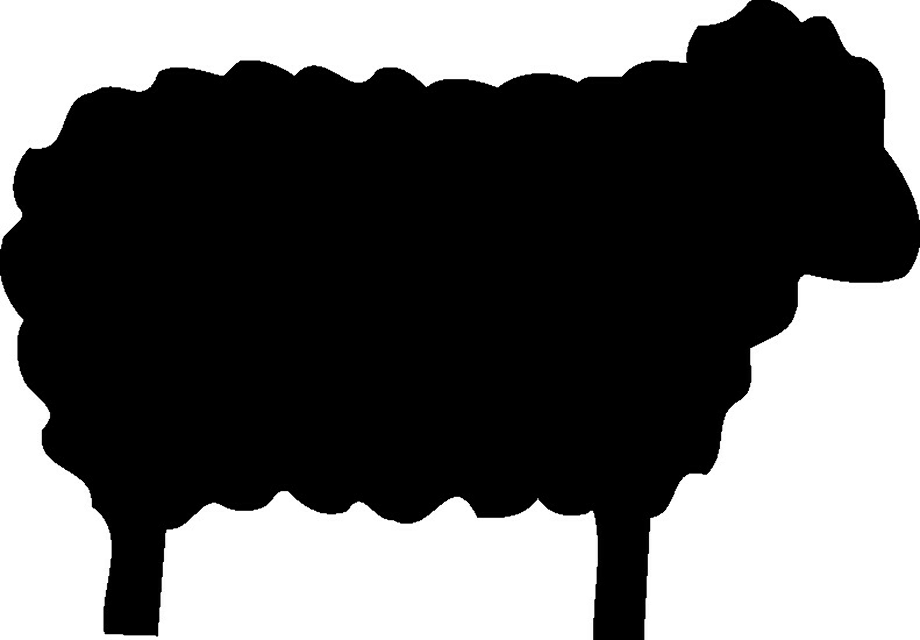 sheep clip art silhouette
