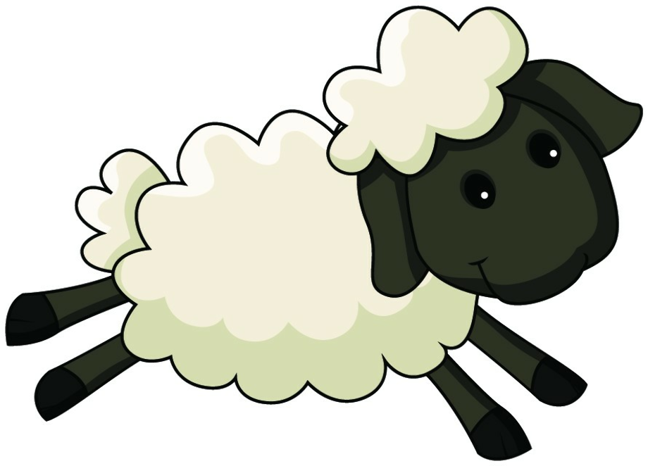 sheep clip art jumping