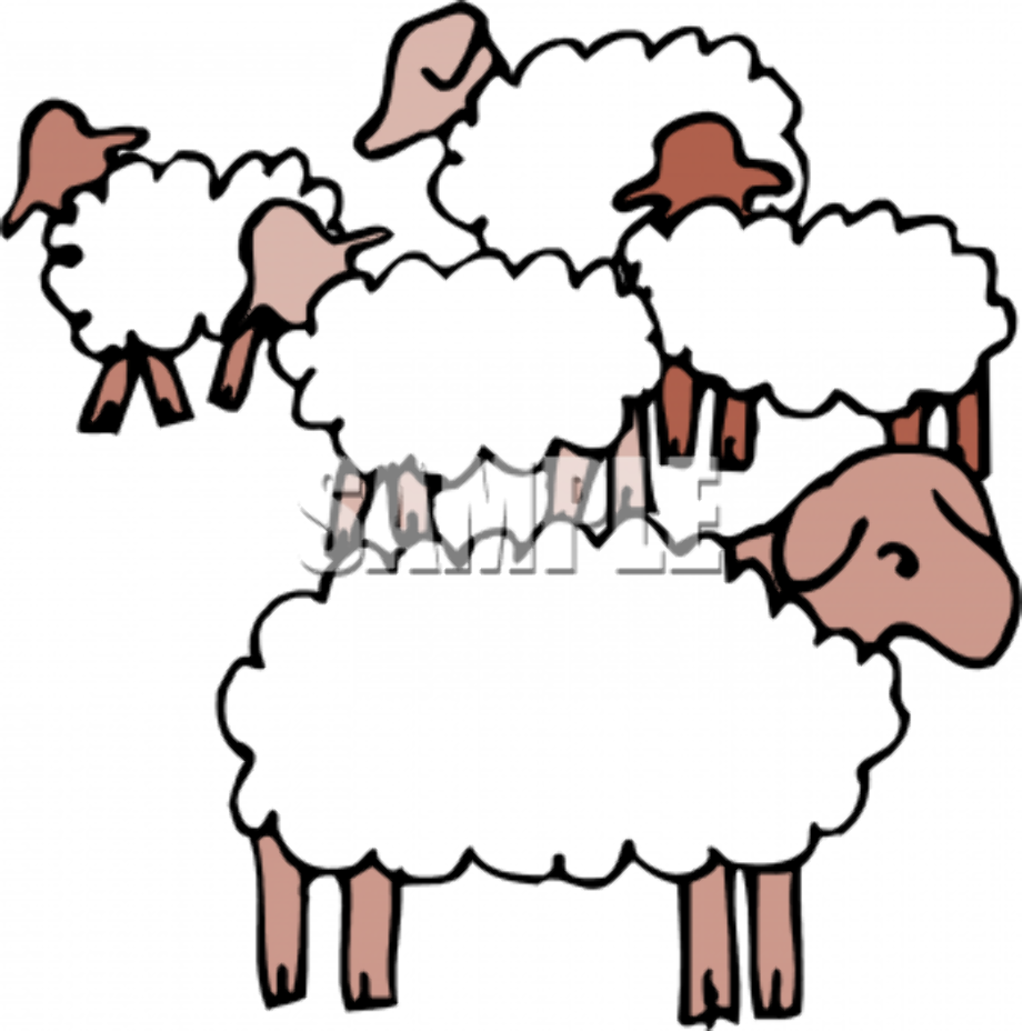 sheep clip art flock