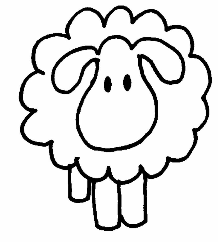 sheep clipart simple