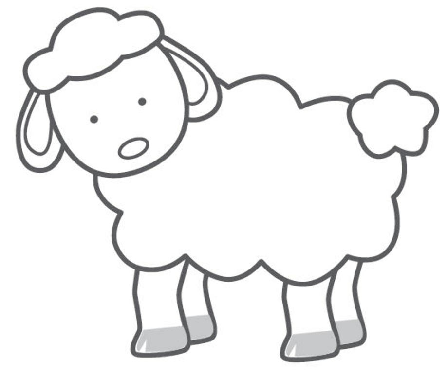 sheep clip art simple