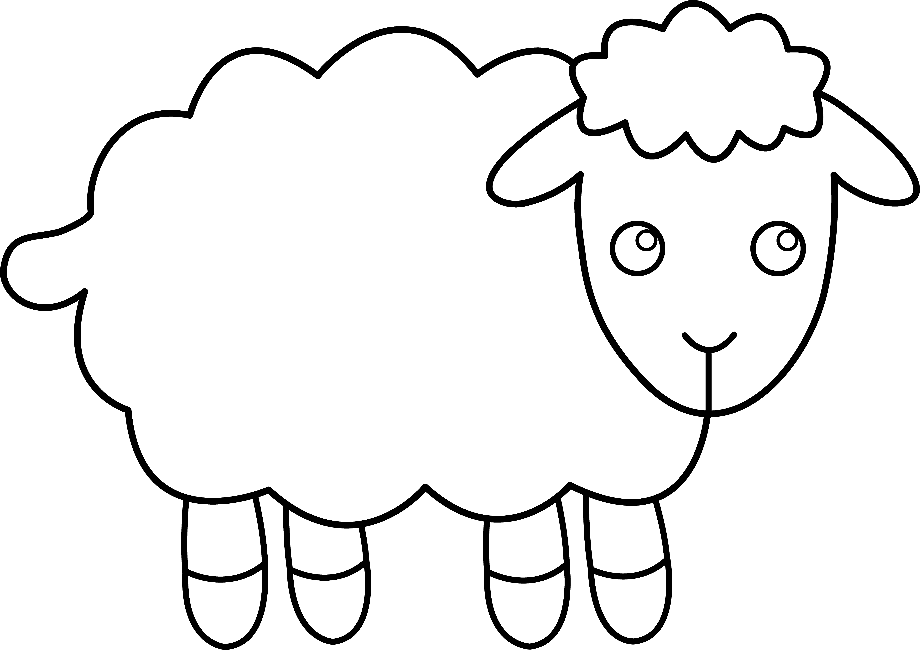 sheep clipart white