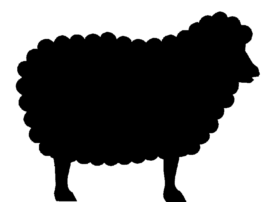 lamb clipart silhouette