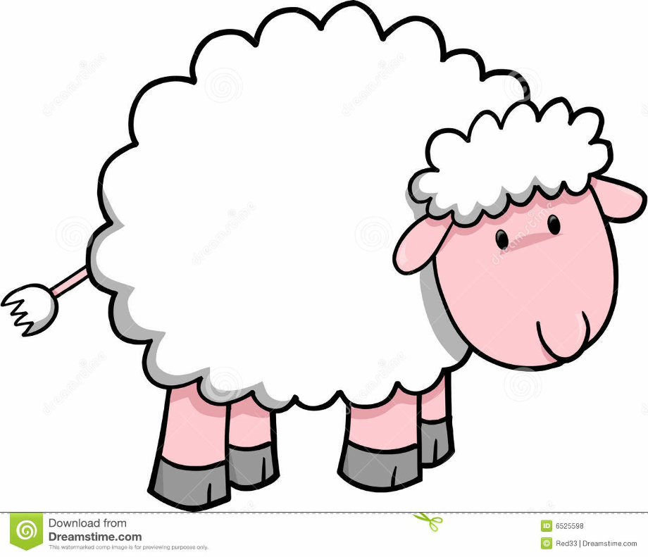 sheep clip art fluffy