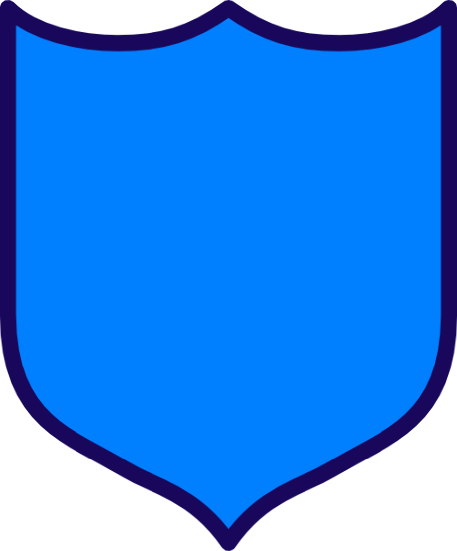 shield clipart blue