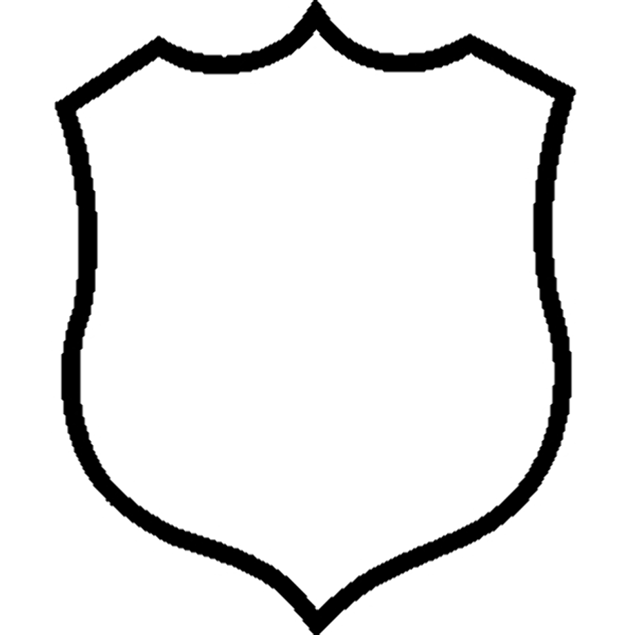 police badge clipart blank