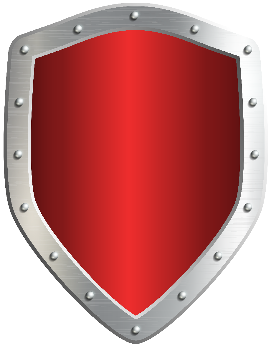 shield clipart red