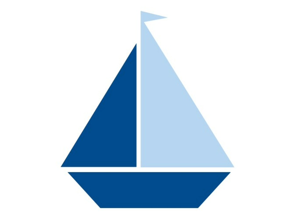 sailboat clipart navy blue