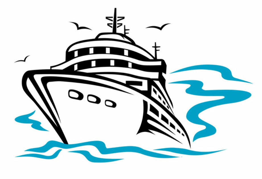 cruise ship clipart front view