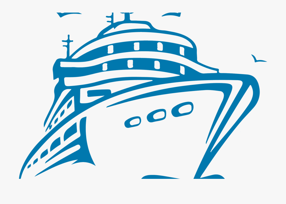cruise ship clipart black and white