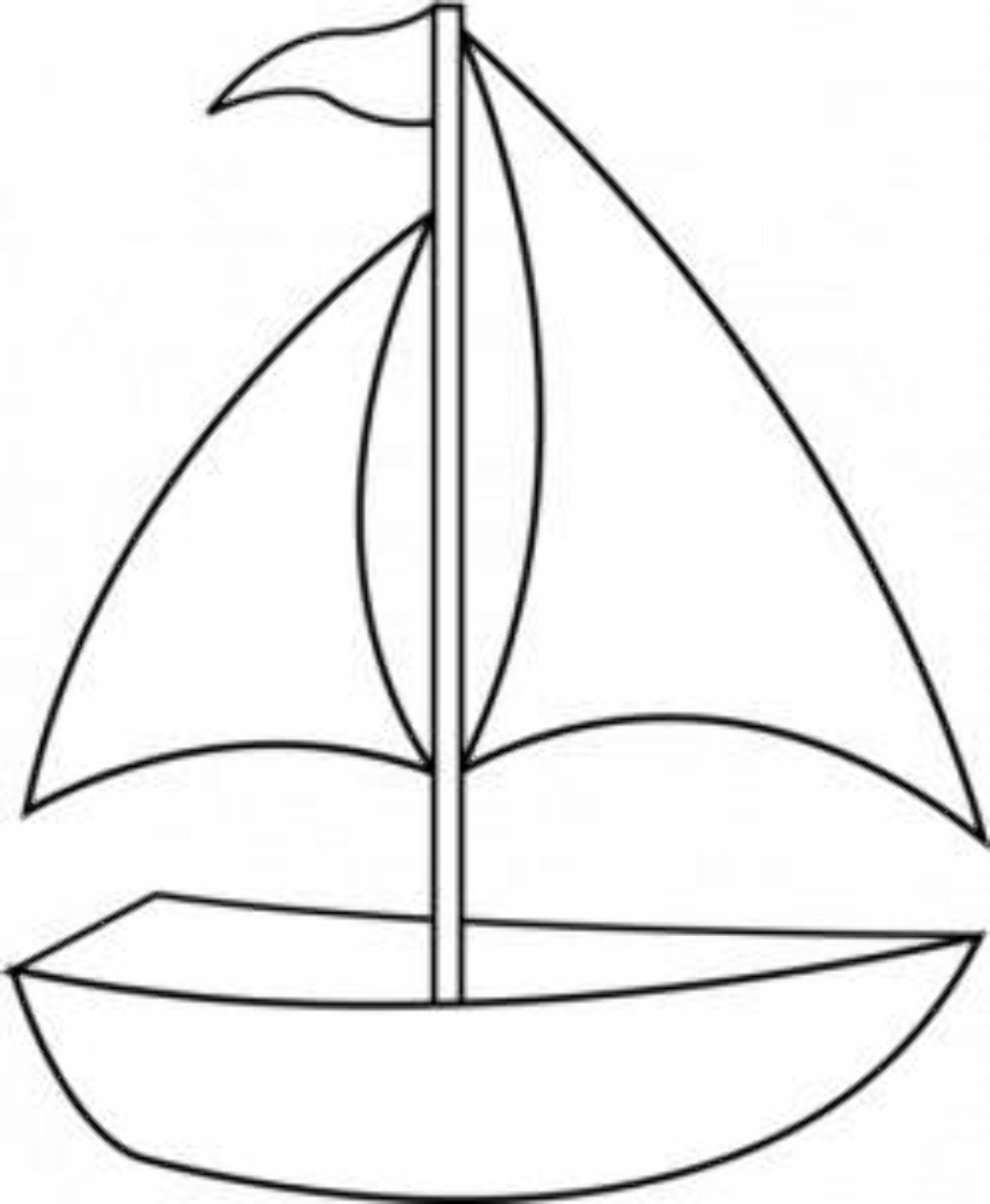 sailboat clipart drawing