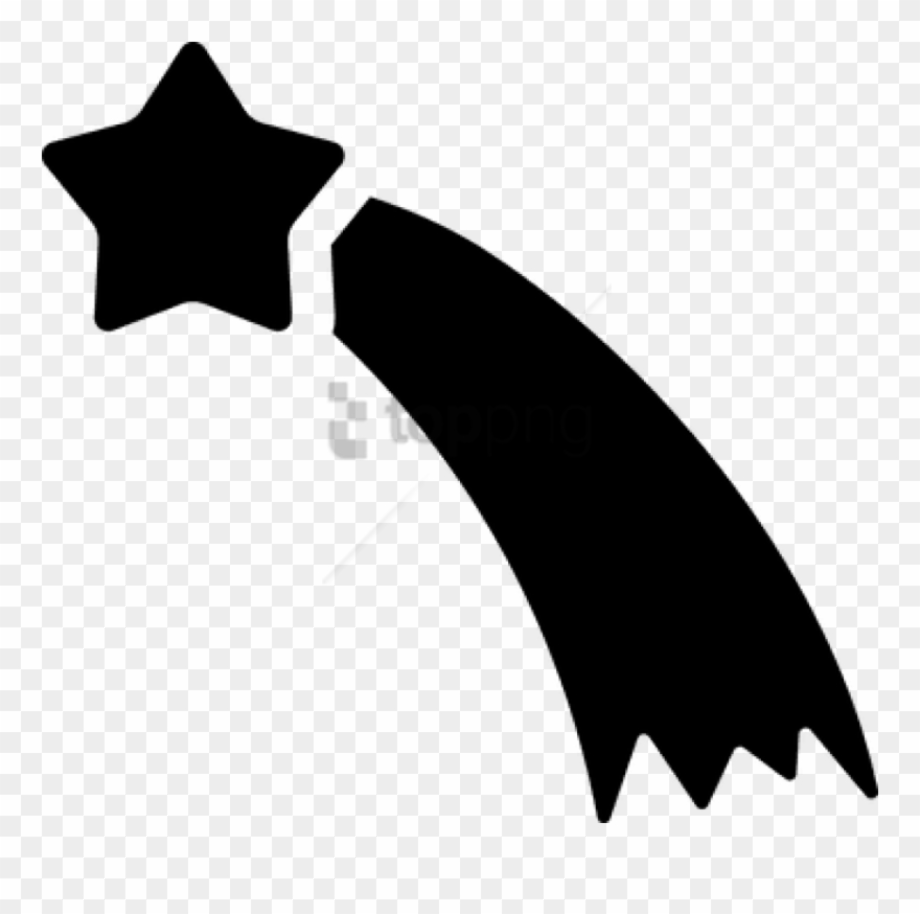 shooting star clipart silhouette