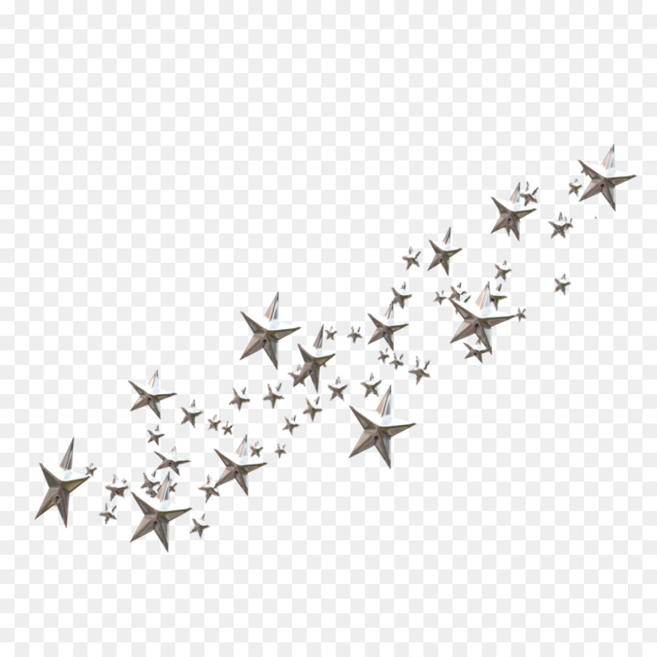 shooting star clipart silver