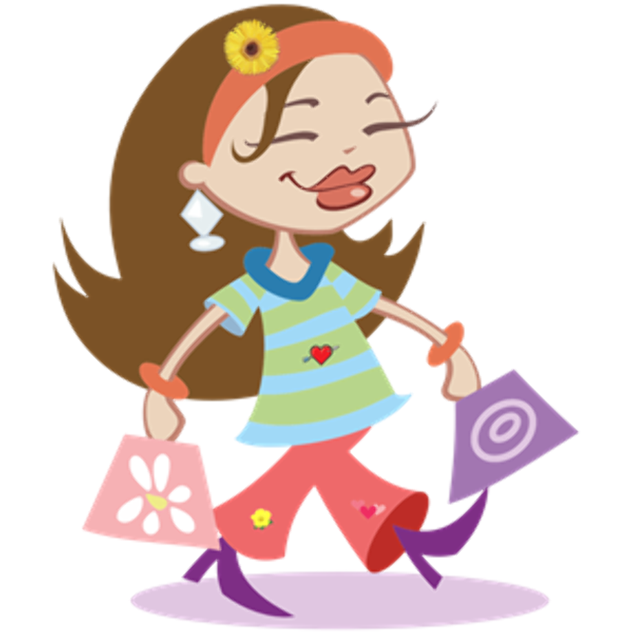 shopping clipart happy