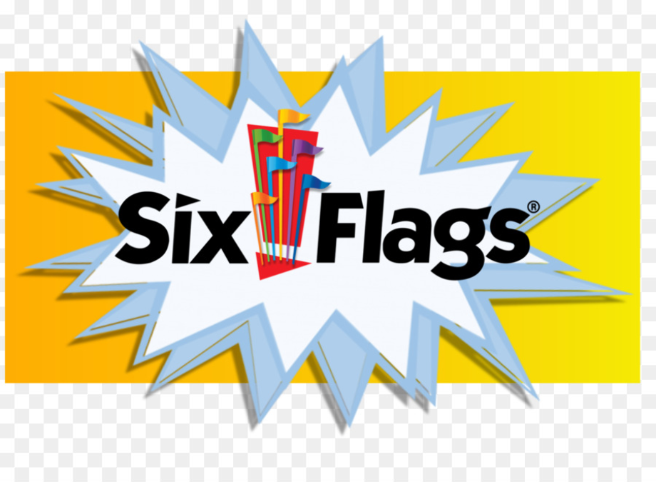 six flags logo cartoon
