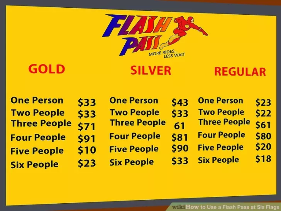 Download High Quality Six Flags Logo Flash Pass Transparent PNG Images