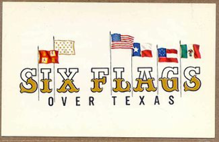six flags logo old