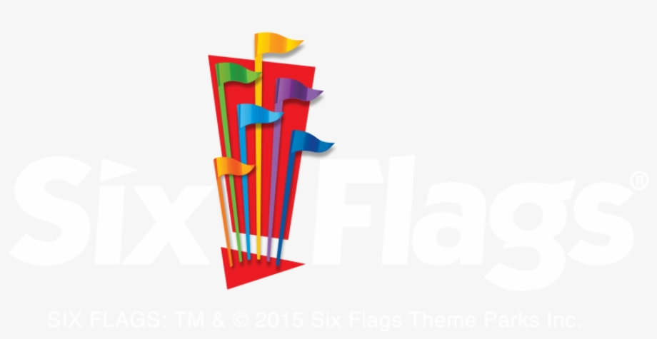 six flags logo transparent