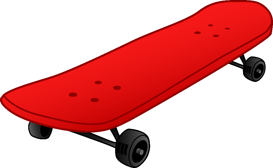 skateboard clipart cartoon