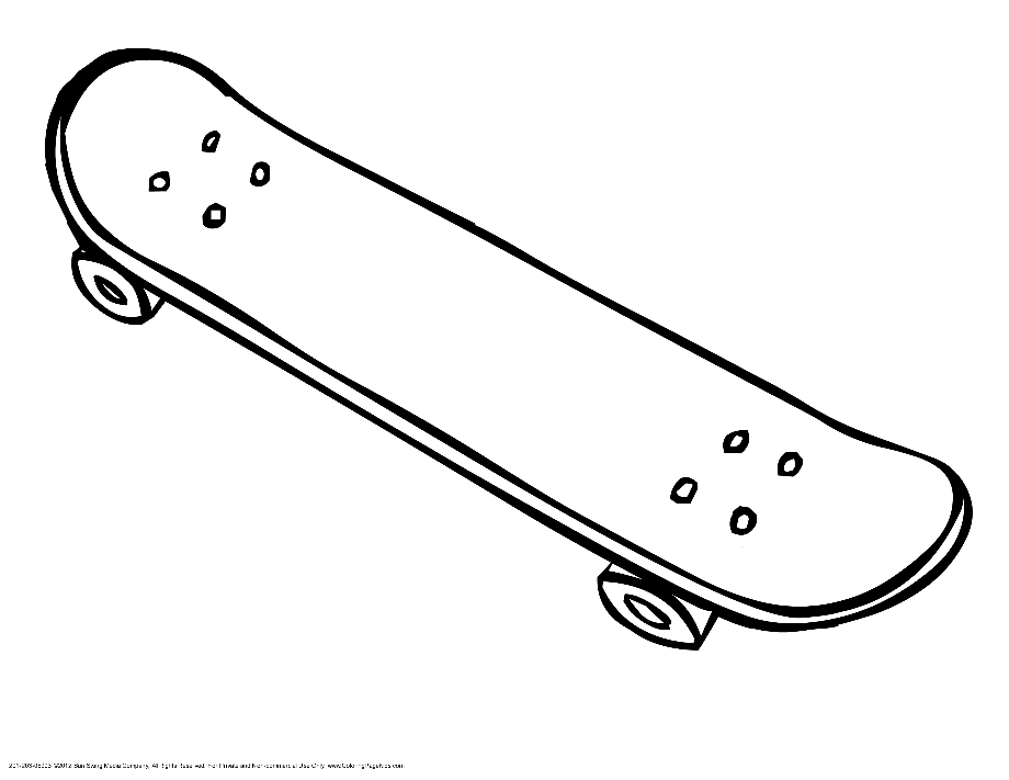 skateboard clipart white