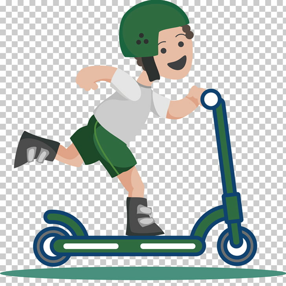 skateboard clipart scooter