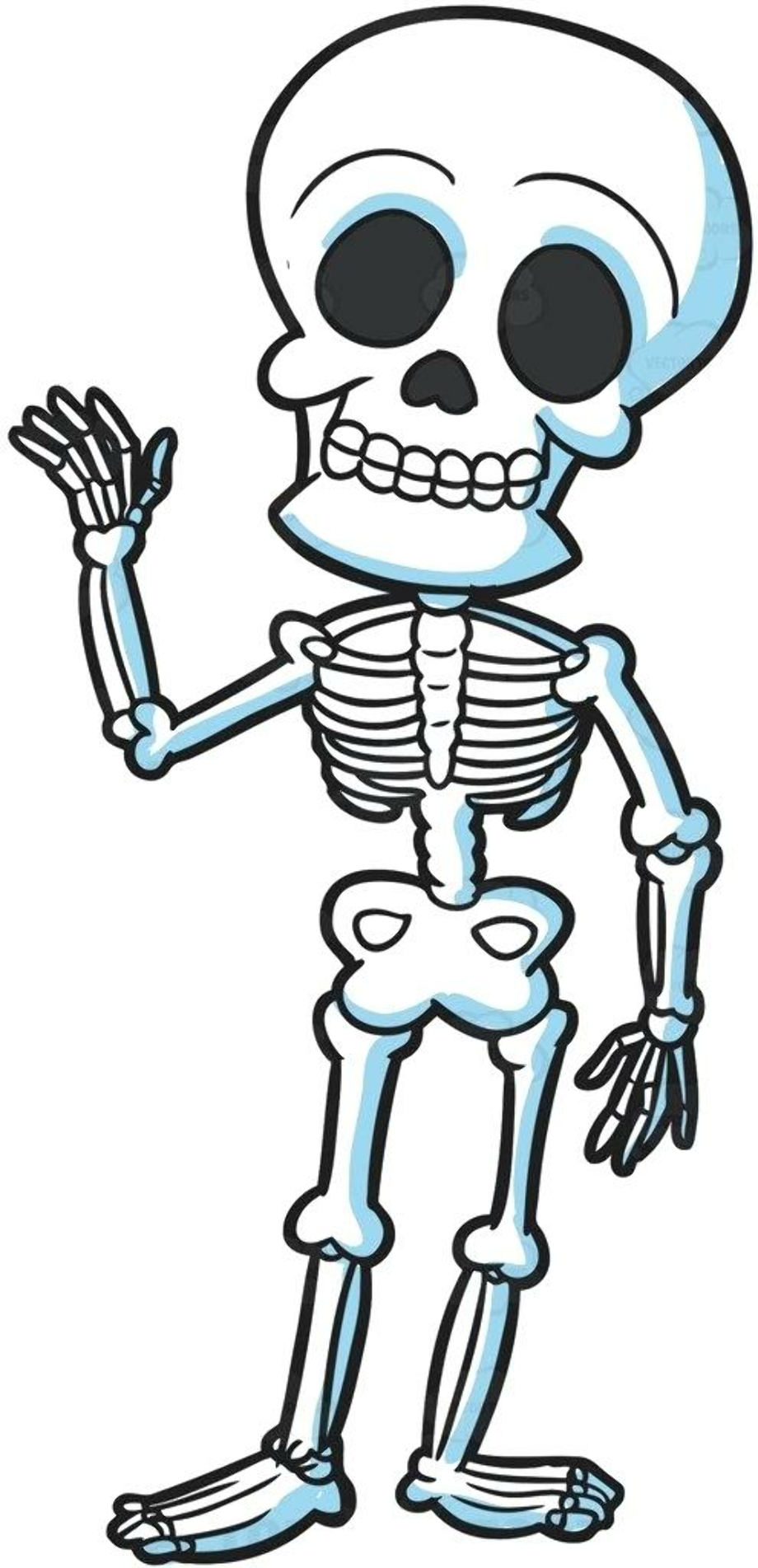 Cute Skeleton Coloring Page 96+ Best Free SVG File