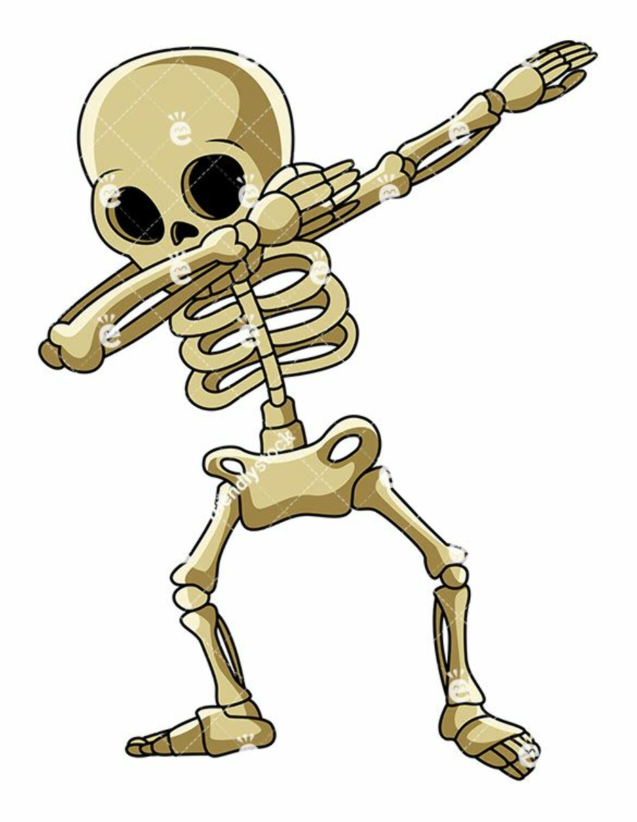Скелет человека мультяшный