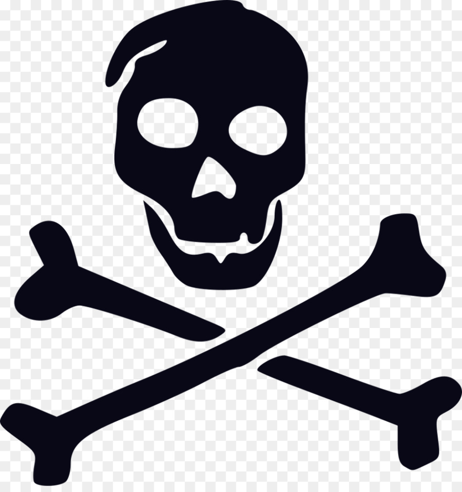 Download High Quality skull and crossbones clipart captain black white ...