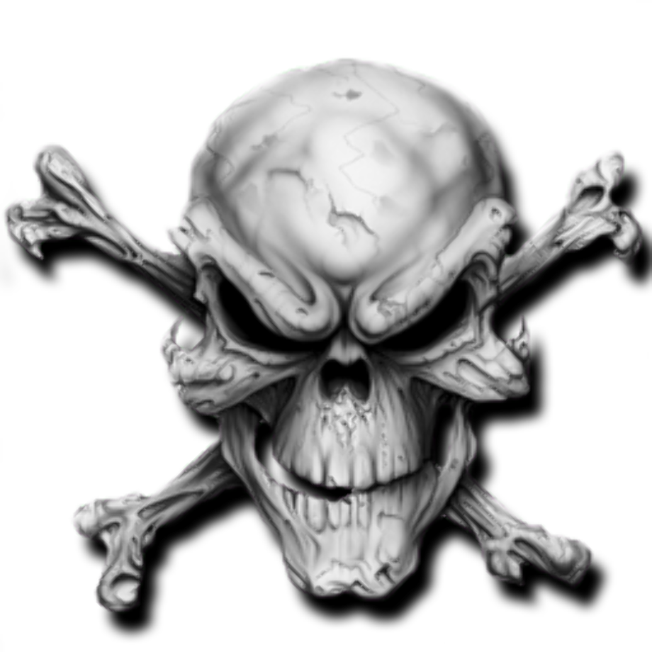 Download High Quality skull and crossbones clipart scary Transparent