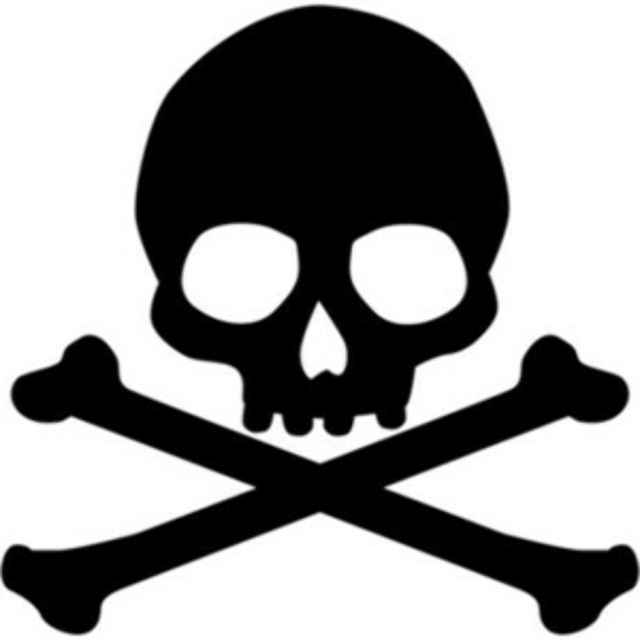 Download High Quality skull and crossbones clipart simple Transparent