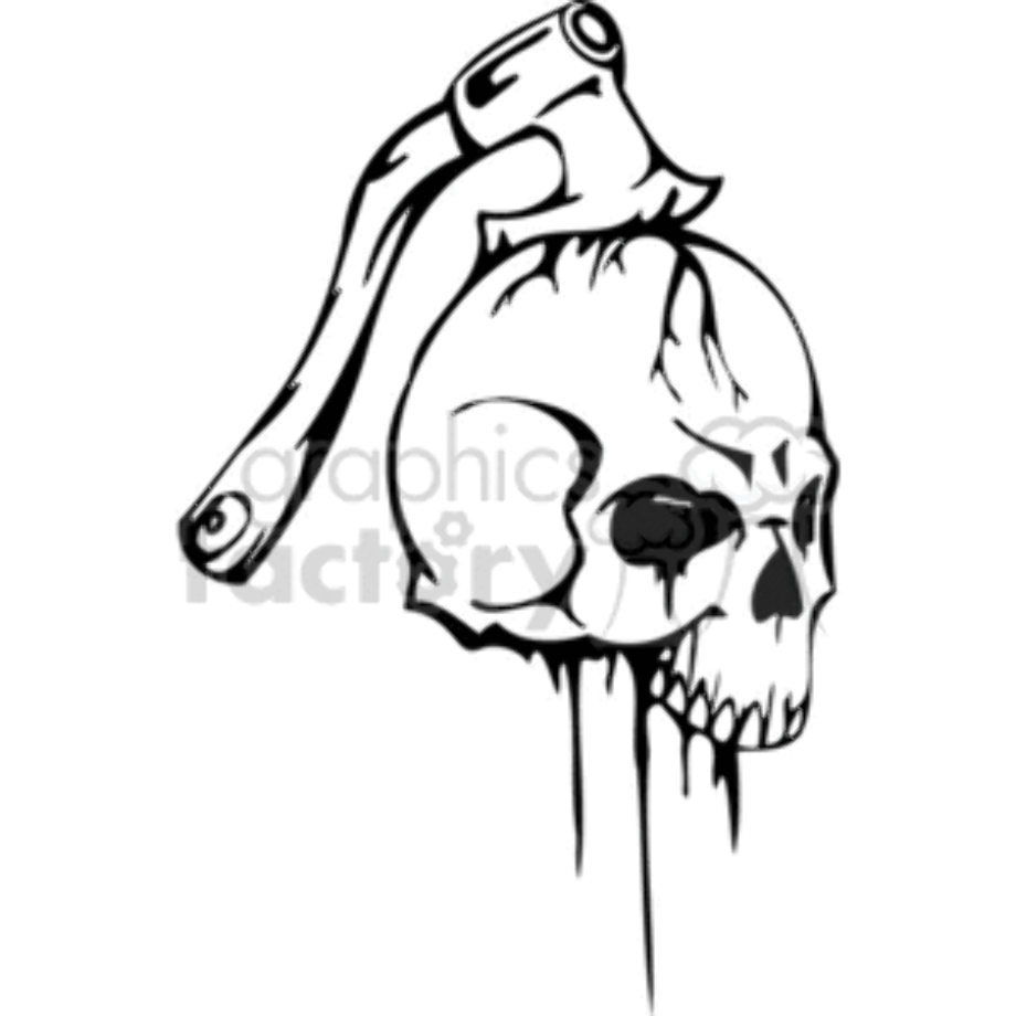 skull clipart tattoo