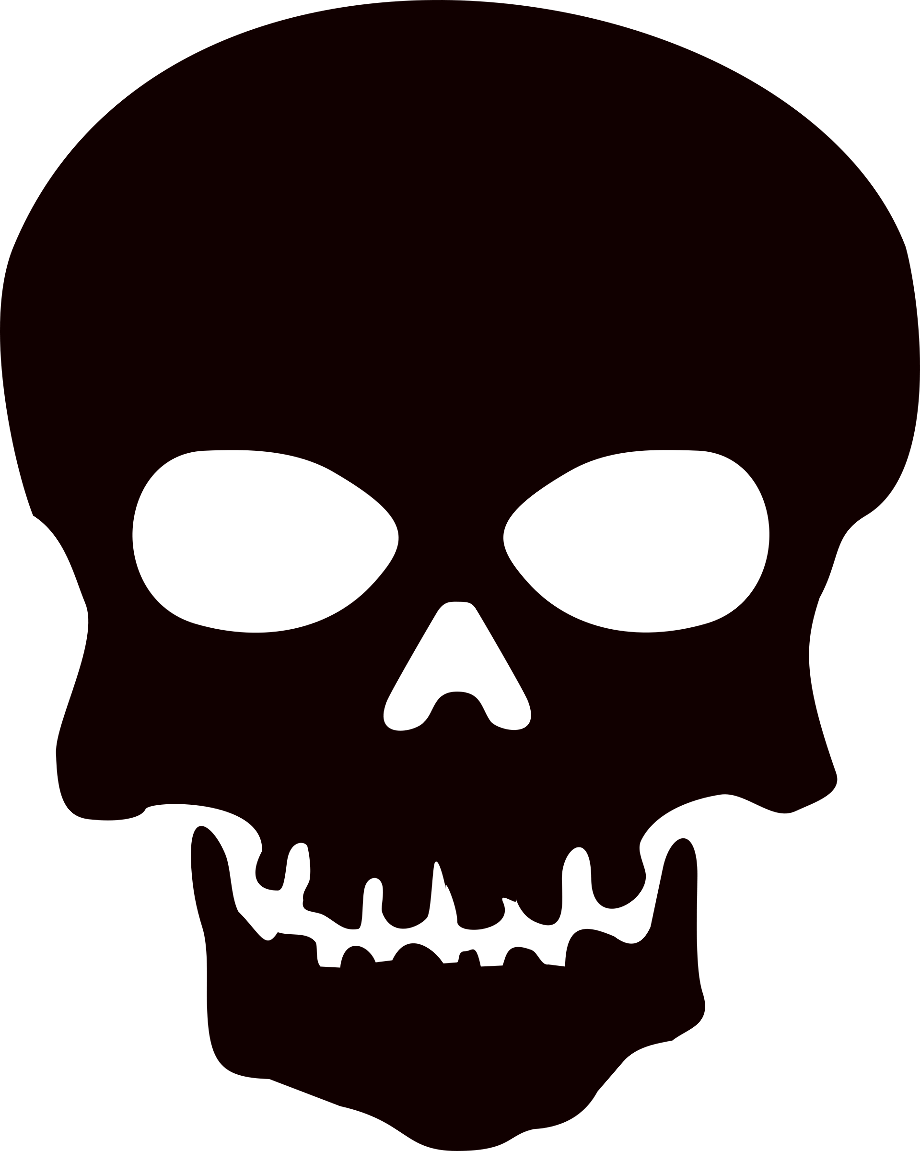 skull clipart transparent background